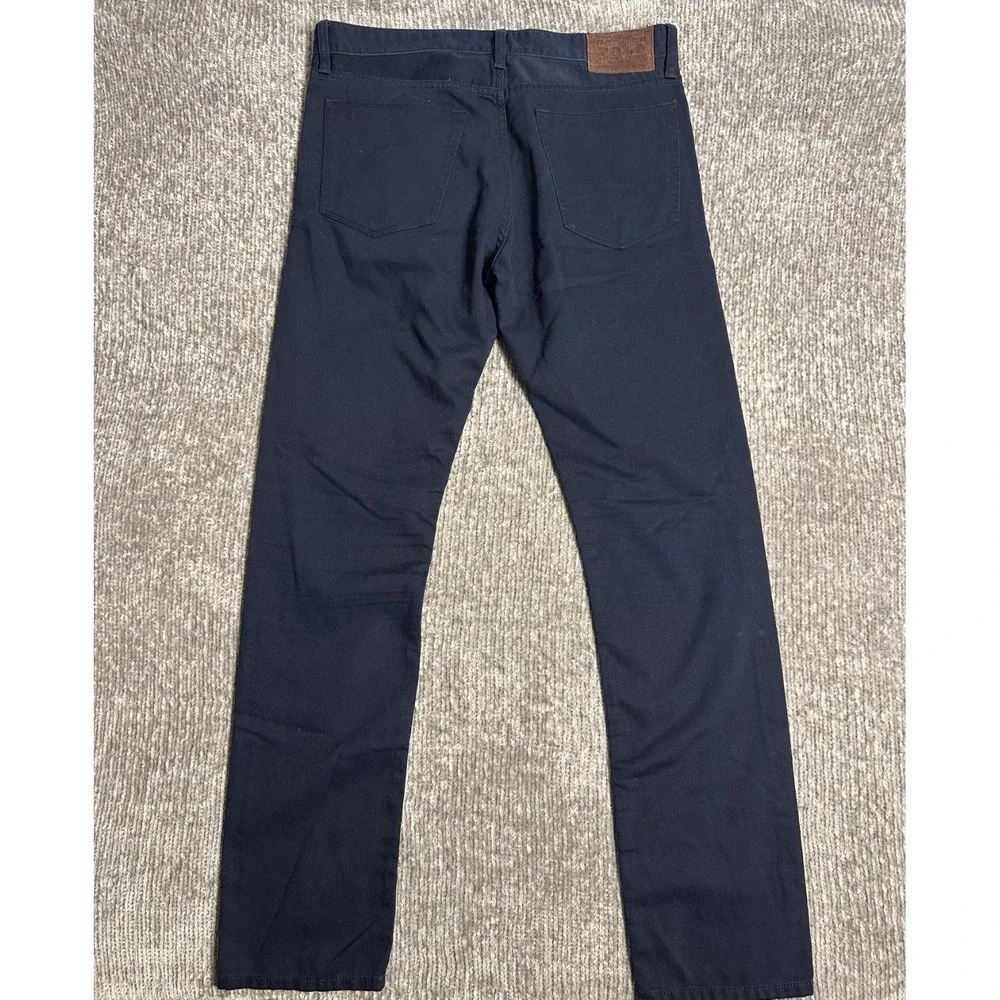 Polo Ralph Lauren RL Mens 34x34 Navy Cotton 5 Pocket Pants Straight Casual